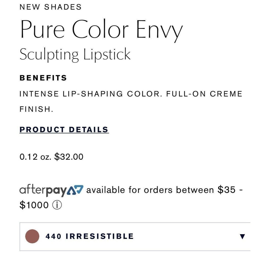 New Estee Lauder Pure Color Envy Lipstick in Irresistible! - Picture 2 of 7